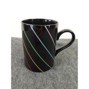 Fitz And Floyd "Neon Stripe" Single Cup Mug Coffee Tea Fine Porcelain Japan 208